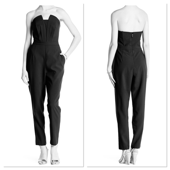 NWT Adelyn Rae Strapless Sweetheart Neck Jumpsuit - Picture 6 of 6